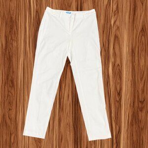 J. McLaughlin Women's White Straight Leg Pants, Size 6